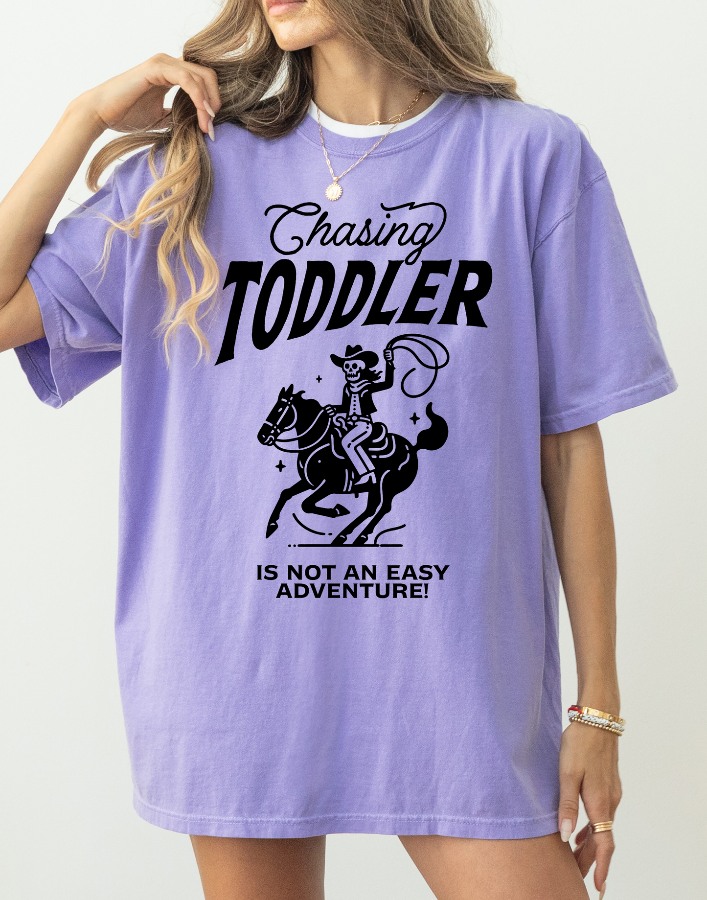 Chasing Toddler Is Not An Easy Adventure Tee