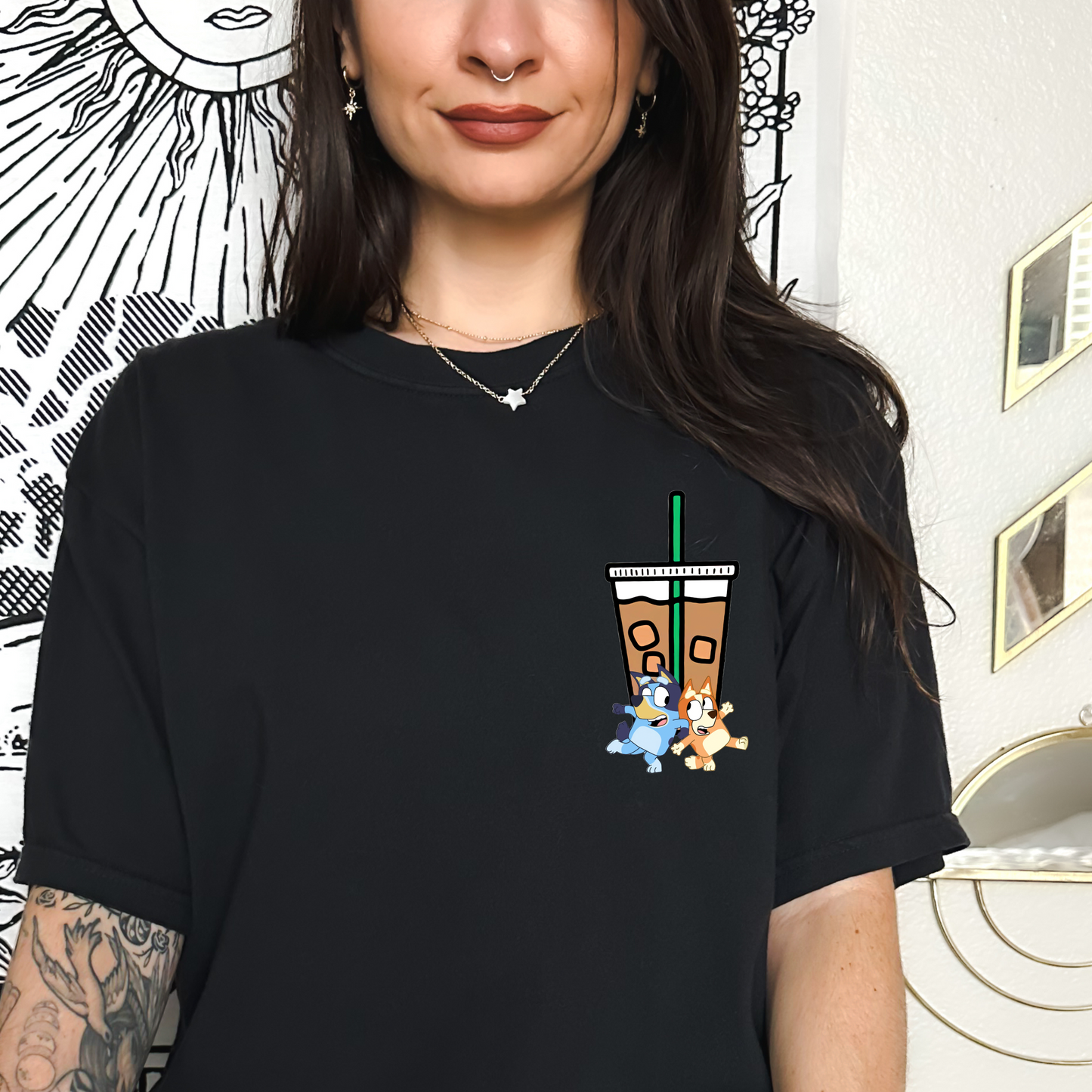 Bluey And Iced Coffee Tee