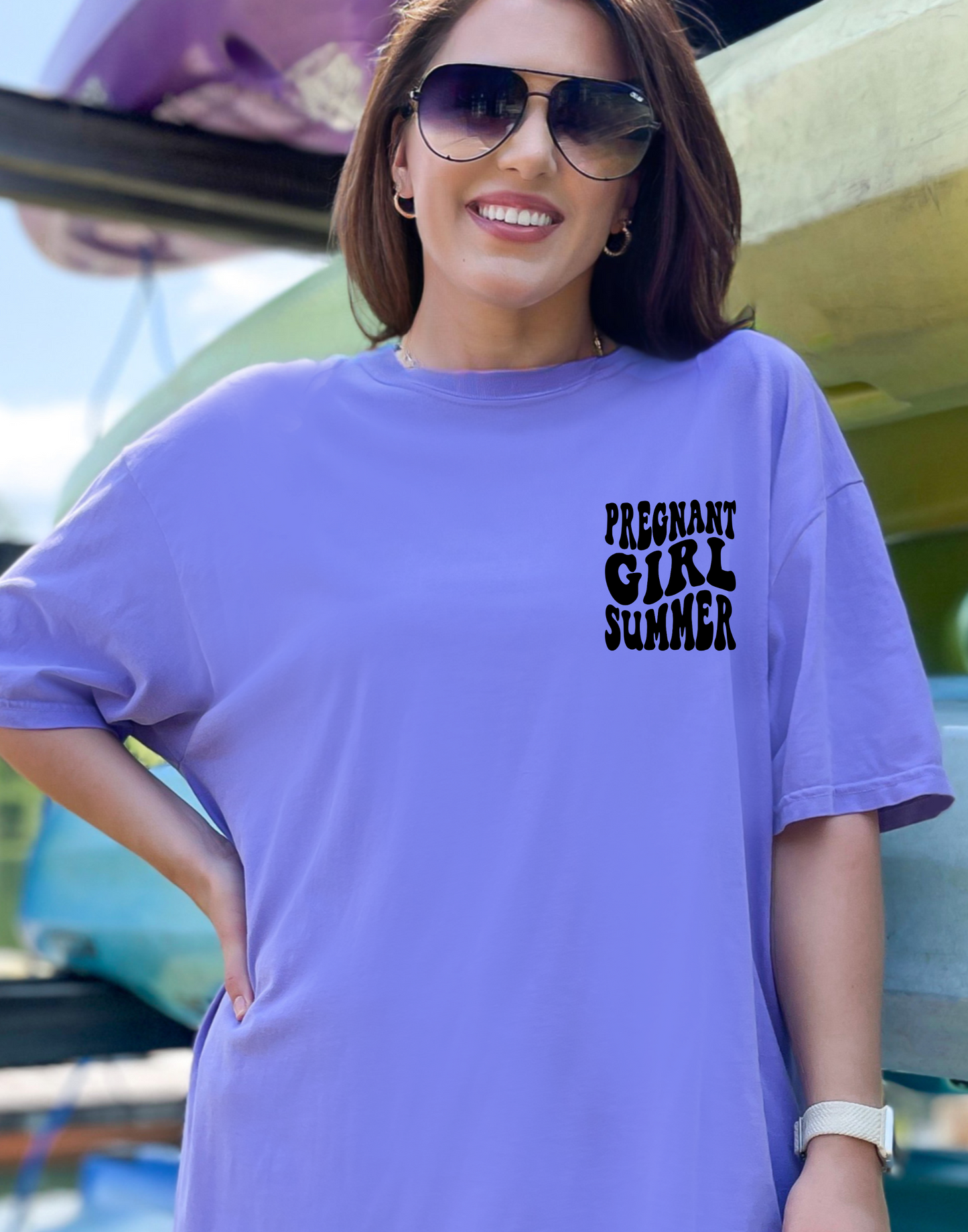 A Pregnant Girl Summer Tee