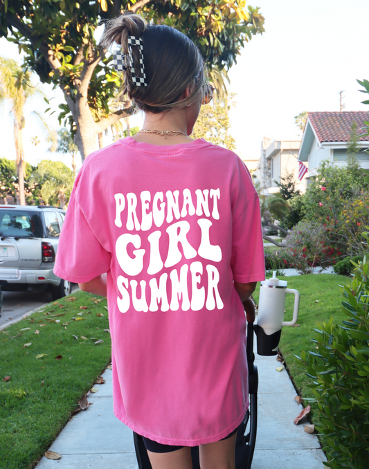 A Pregnant Girl Summer Tee